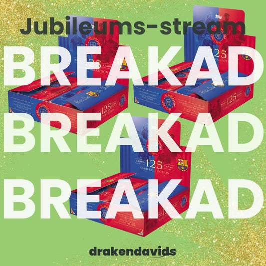 Jubileumsstream - Boxbreak #305 - RandomBreak - 3 x Topps Barcelona 125th Anniversary - HobbyBox